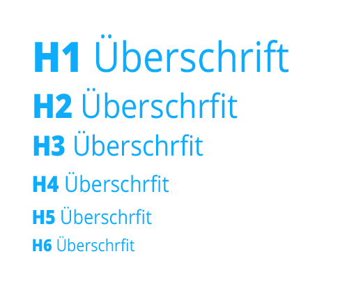 [Translate to MX:] Überschrift H1 bis H6