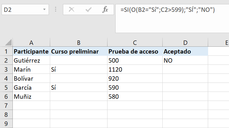 Excel Si O Cómo Usar La Función Si O Ionos 9332