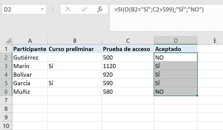 Excel Si O Cómo Usar La Función Si O Ionos Mx 4870