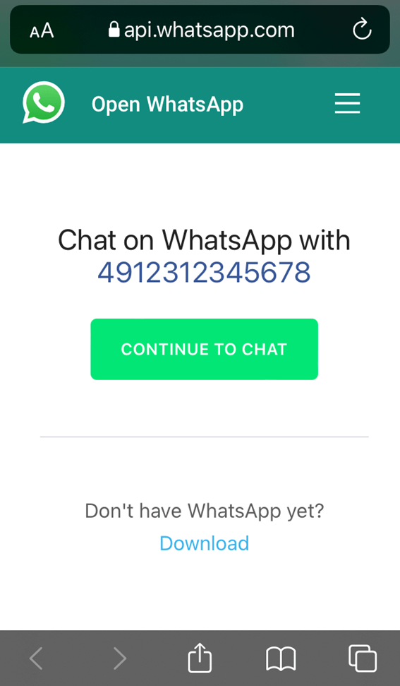 WhatsApp permitirá chatear sin guardar el número