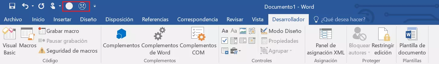 Microsoft Word 2016: Barra de herramientas de acceso rápido