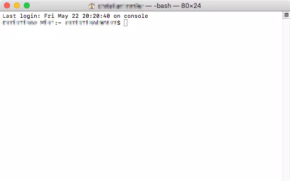 Terminal en Mac 
