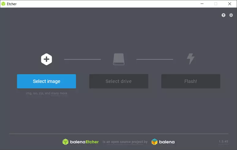 Flashing de la imagen de NextCloudPi- preparación en el programa balenaEtcher