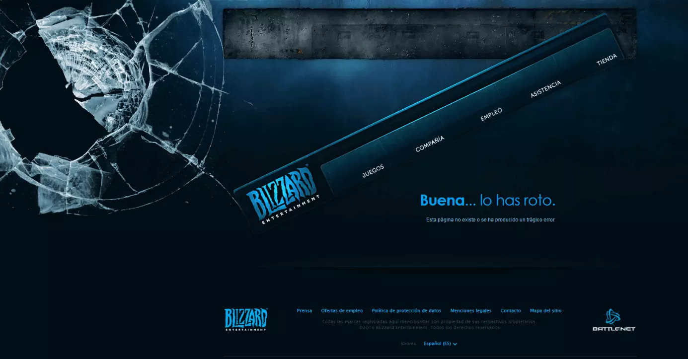 Página 404 de Blizzard