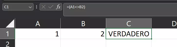 Ejemplo de explicación para Excel DIFERENTE