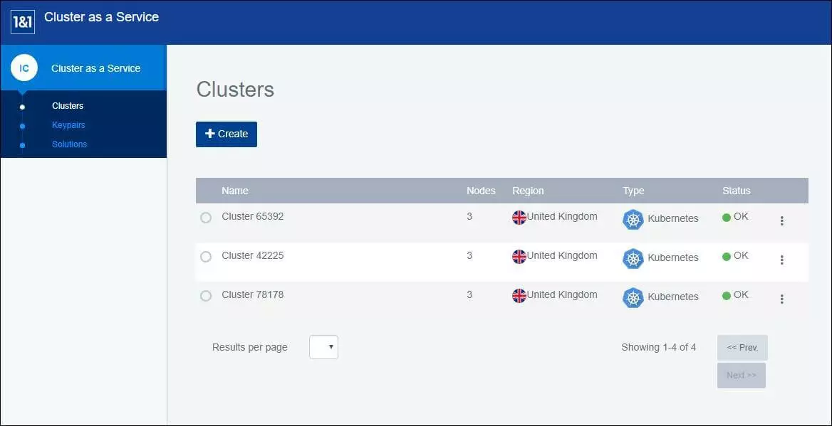 El IONOS Cloud Panel