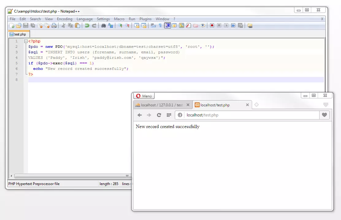 El comando SQL INSERT