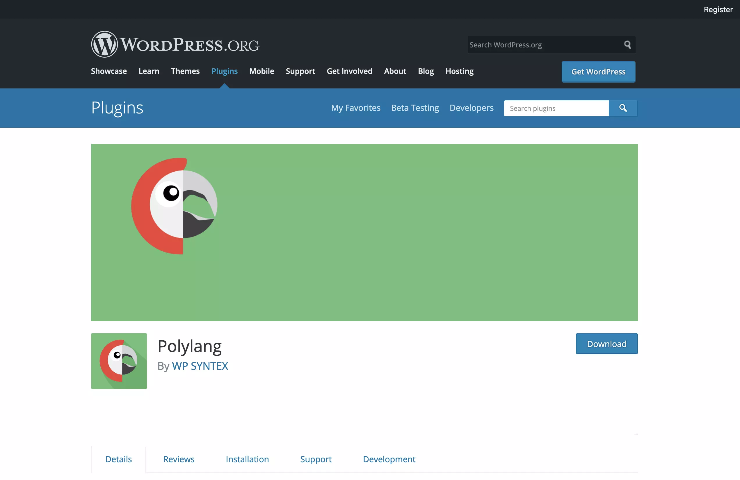 Polylang en WordPress.org