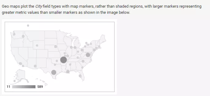 Mapa geográfico en Google Data Studio