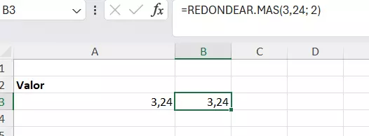 Excel: Redondear con dos decimales