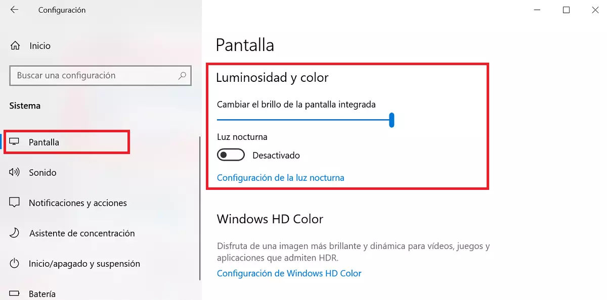 Windows 10: cambiar el brillo de la pantalla