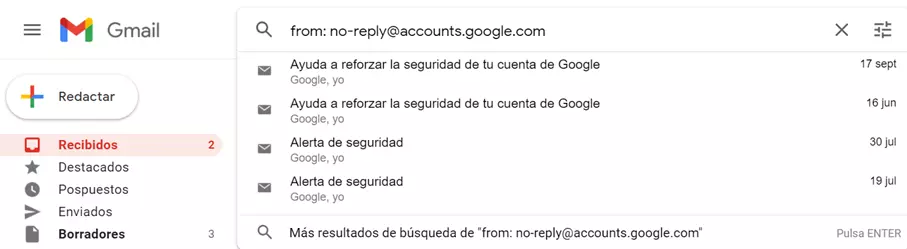 Búsqueda de Gmail mediante operadores de búsqueda: sugerencias