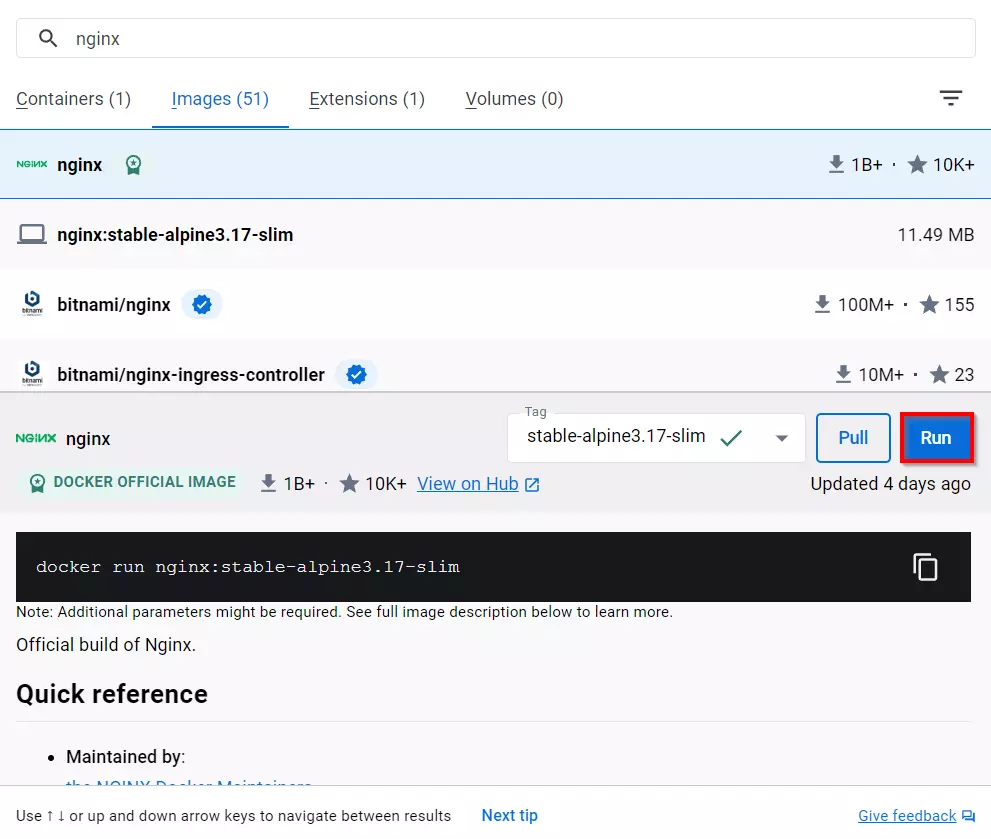 Ejecutar el contenedor Nginx