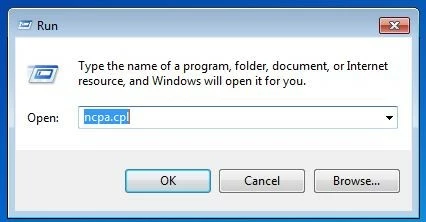 Windows 8: ejecutar ncpa.cpl