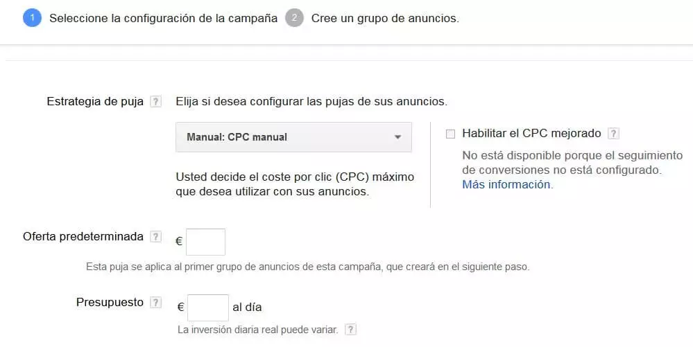 Ejemplo de cómo se pueden optimizar campañas con Google AdWords