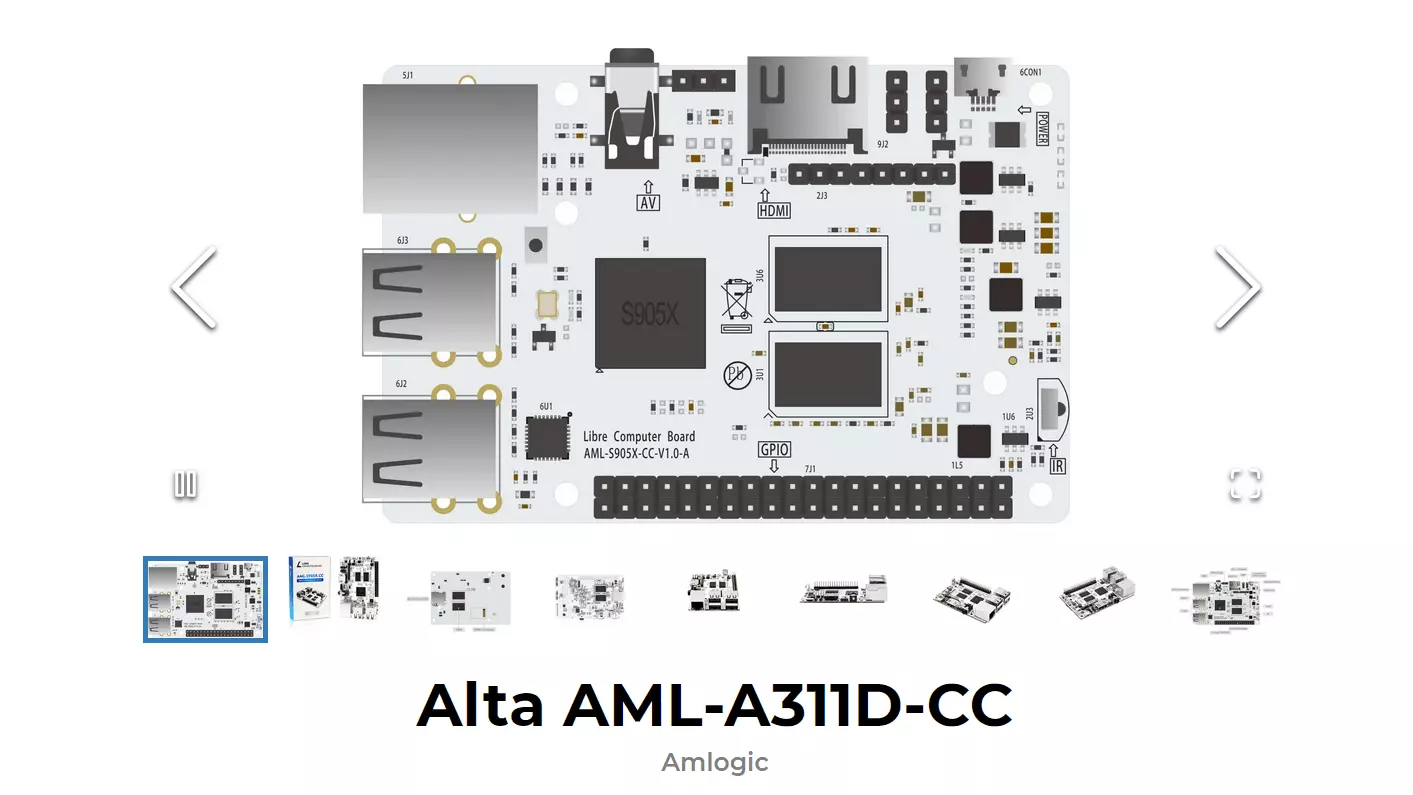 Captura de pantalla de Alta AML-A311D-CC